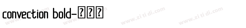 convection bold字体转换